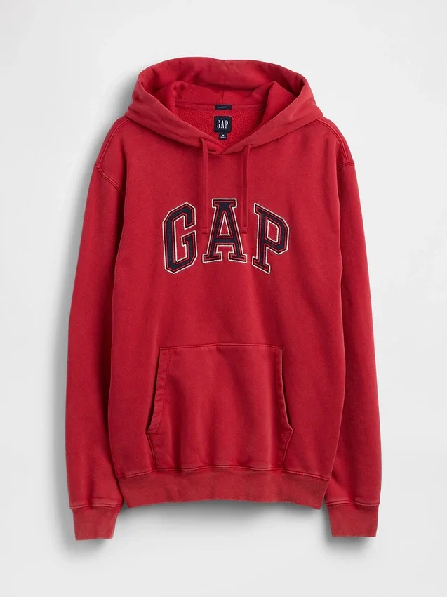 Yetişkin Vintagesoft Geniş Kesim Logolu Kapüşonlu Sweatshirt