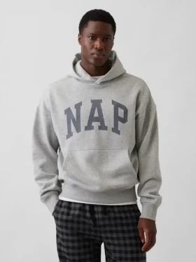 Yetişkin Vintagesoft Nap Logo Kapüşonlu Sweatshirt