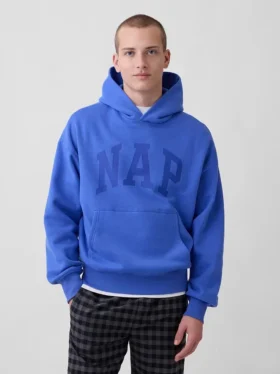Yetişkin Vintagesoft Nap Logo Kapüşonlu Sweatshirt