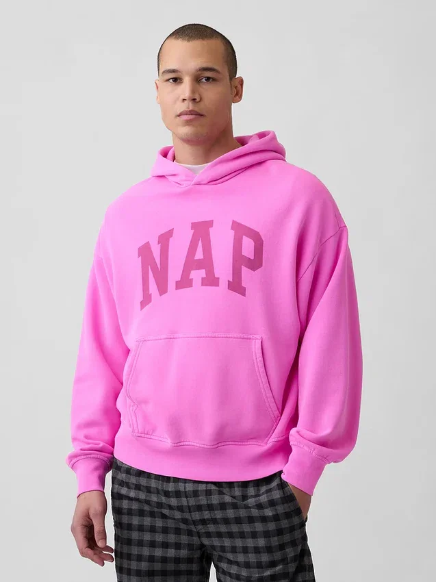Yetişkin Vintagesoft Nap Logo Kapüşonlu Sweatshirt