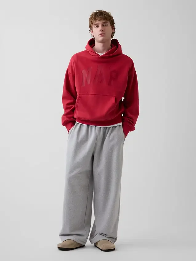 Yetişkin Vintagesoft Nap Logo Kapüşonlu Sweatshirt