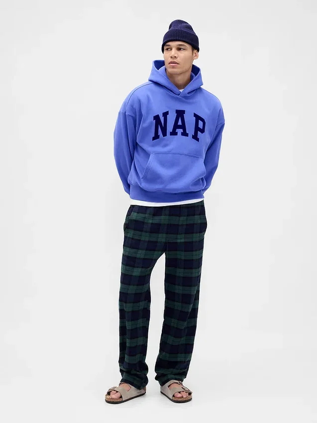 Yetişkin Vintagesoft Nap Logo Kapüşonlu Sweatshirt
