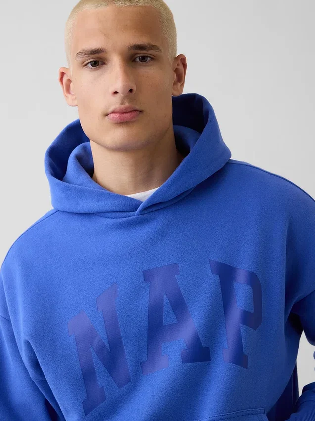 Yetişkin Vintagesoft Nap Logo Kapüşonlu Sweatshirt