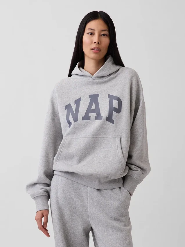 Yetişkin Vintagesoft Nap Logo Kapüşonlu Sweatshirt