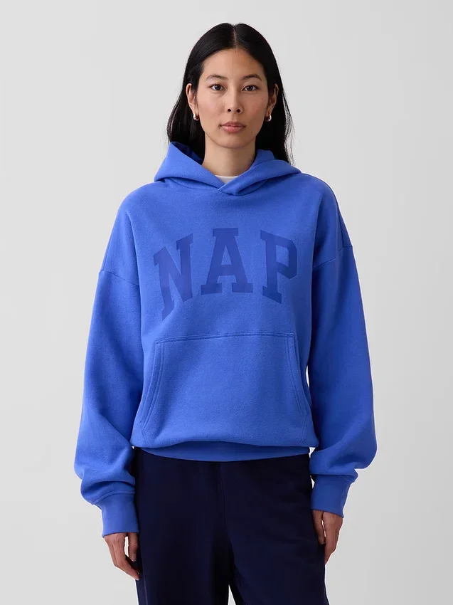 Yetişkin Vintagesoft Nap Logo Kapüşonlu Sweatshirt