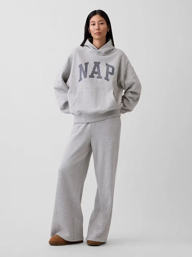 Yetişkin Vintagesoft Nap Logo Kapüşonlu Sweatshirt