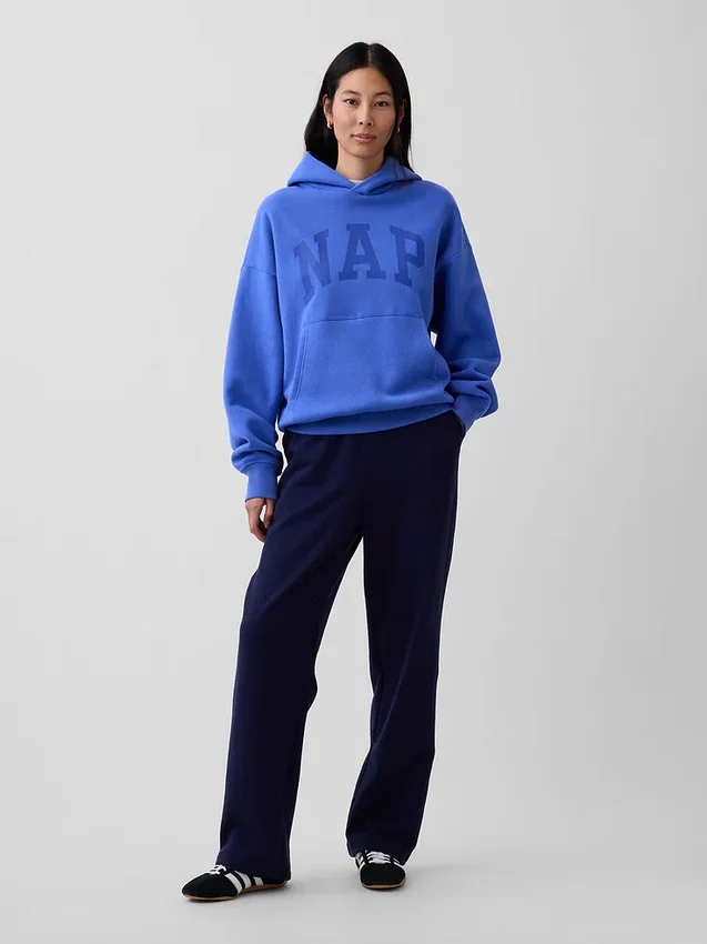 Yetişkin Vintagesoft Nap Logo Kapüşonlu Sweatshirt