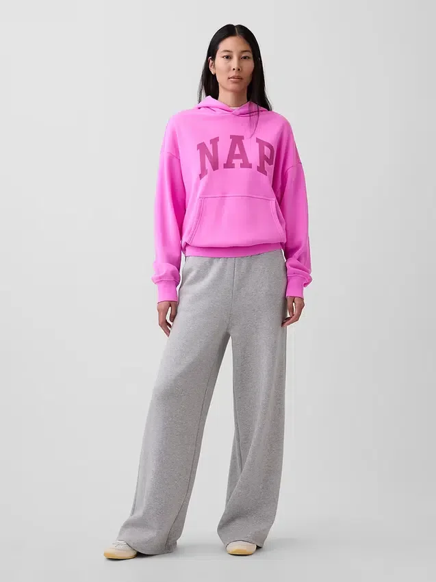 Yetişkin Vintagesoft Nap Logo Kapüşonlu Sweatshirt