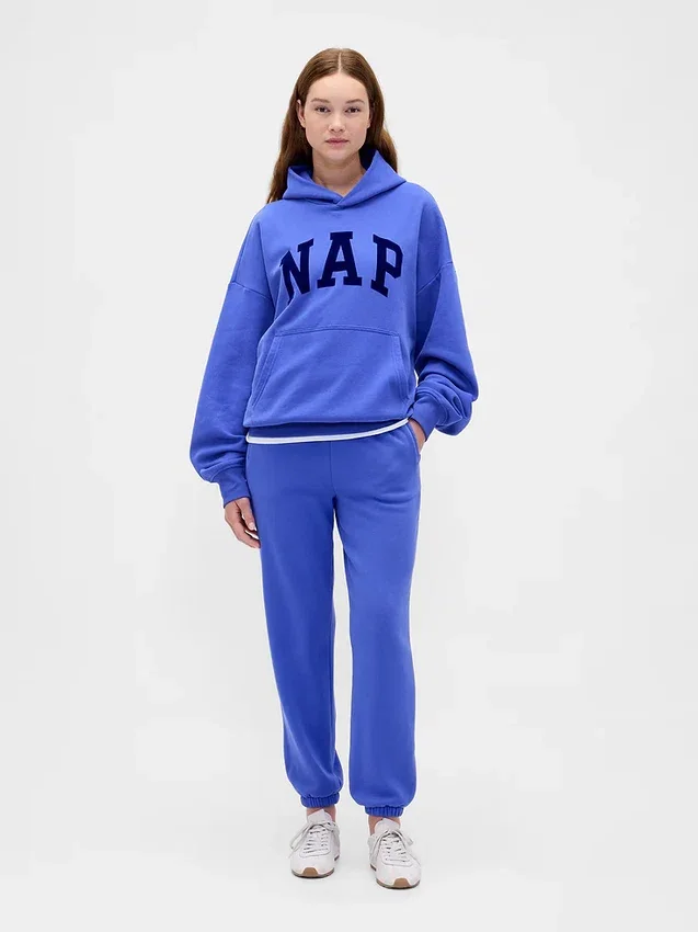 Yetişkin Vintagesoft Nap Logo Kapüşonlu Sweatshirt