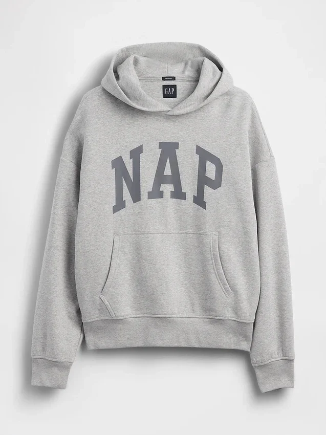 Yetişkin Vintagesoft Nap Logo Kapüşonlu Sweatshirt