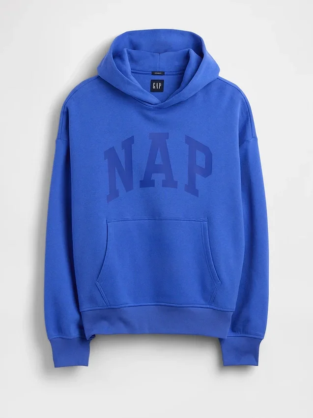 Yetişkin Vintagesoft Nap Logo Kapüşonlu Sweatshirt