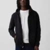 Yetişkin Vintagesoft Rahat Fermuarlı Kapüşonlu Sweatshirt