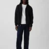 Yetişkin Vintagesoft Rahat Fermuarlı Kapüşonlu Sweatshirt