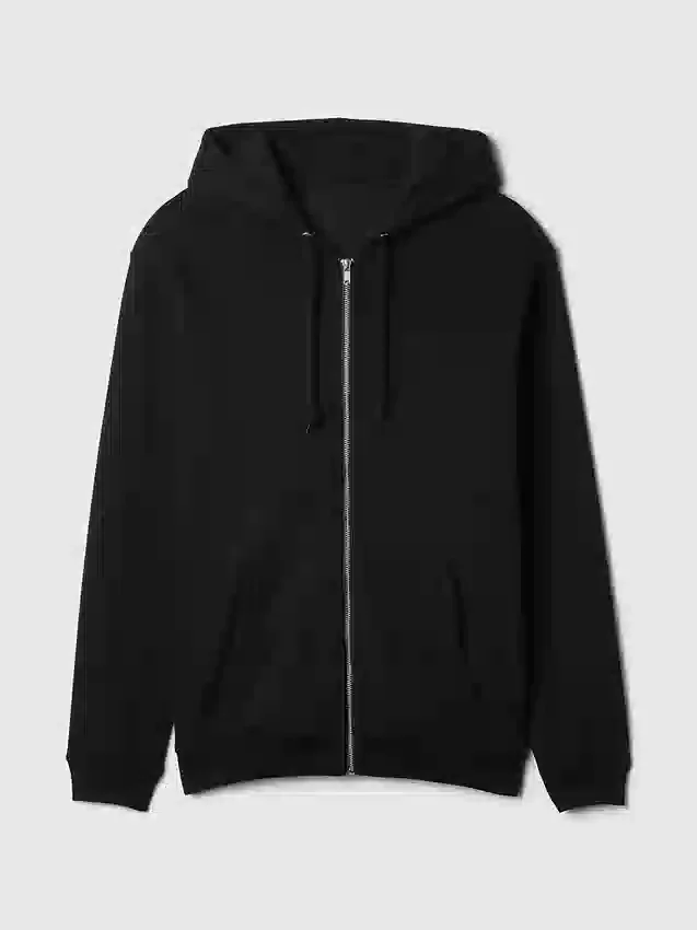 Yetişkin Vintagesoft Rahat Fermuarlı Kapüşonlu Sweatshirt