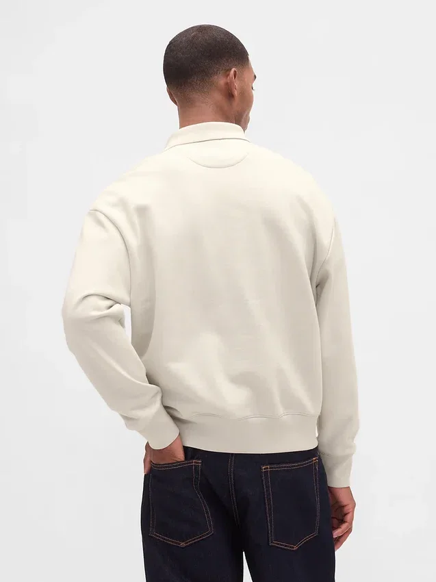 Yetişkinler İçin Ağır Dokuma Oversized Polo Tişört