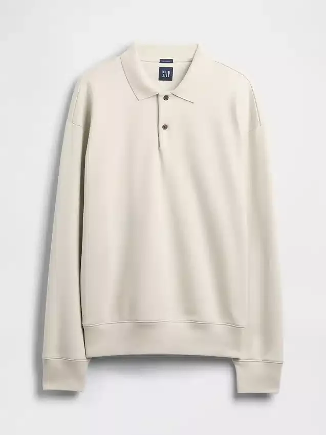Yetişkinler İçin Ağır Dokuma Oversized Polo Tişört