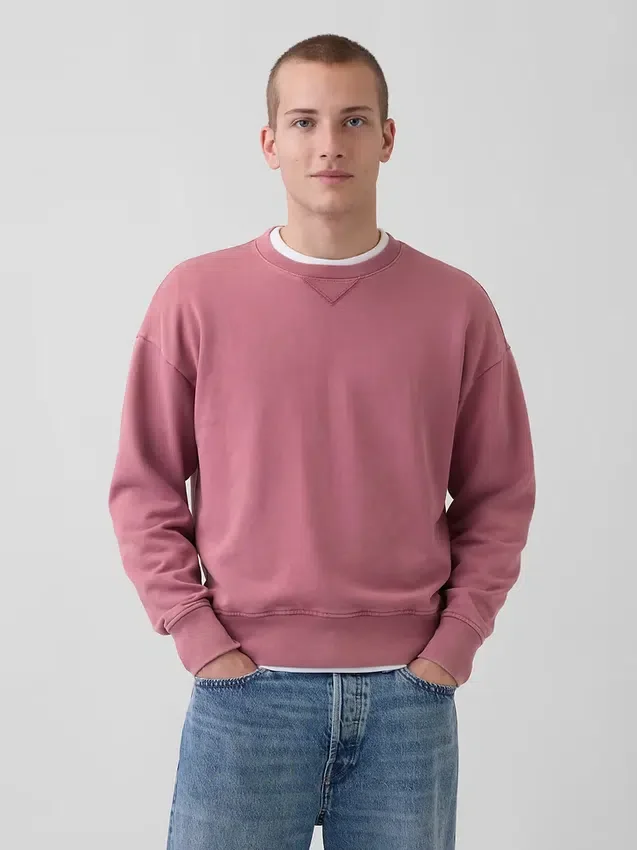 Yetişkinler İçin Ağır Fransız Terli Oversized Sweatshirt