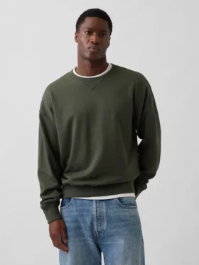 Yetişkinler İçin Ağır Fransız Terli Oversized Sweatshirt