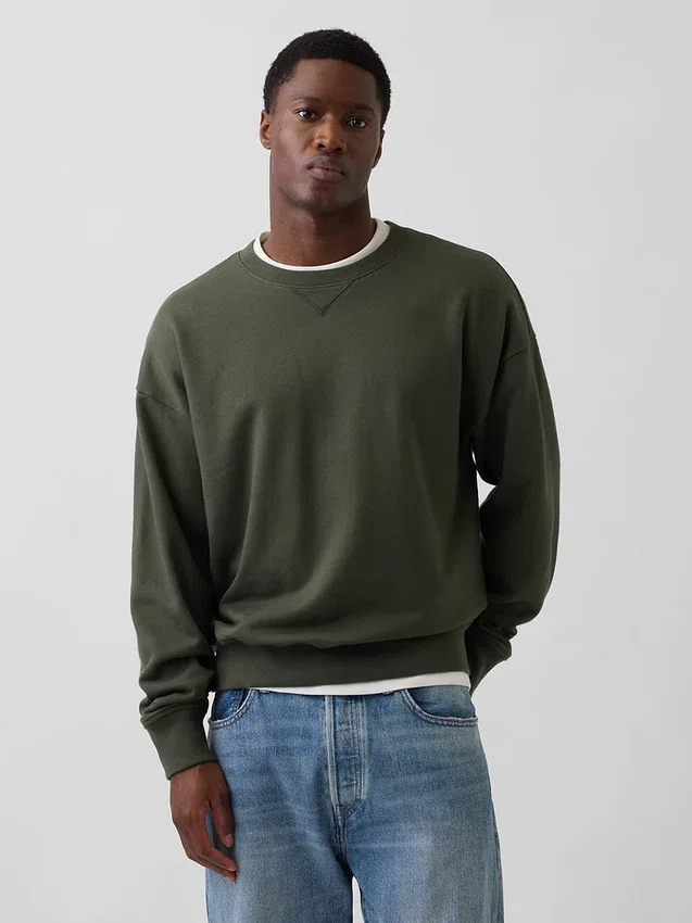 Yetişkinler İçin Ağır Fransız Terli Oversized Sweatshirt