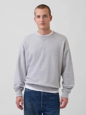 Yetişkinler İçin Ağır Fransız Terli Oversized Sweatshirt