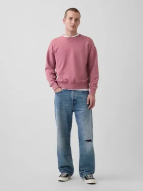 Yetişkinler İçin Ağır Fransız Terli Oversized Sweatshirt