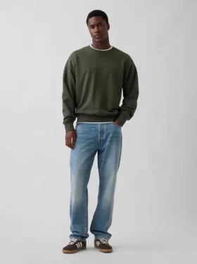 Yetişkinler İçin Ağır Fransız Terli Oversized Sweatshirt