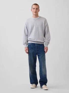 Yetişkinler İçin Ağır Fransız Terli Oversized Sweatshirt