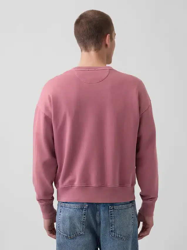 Yetişkinler İçin Ağır Fransız Terli Oversized Sweatshirt
