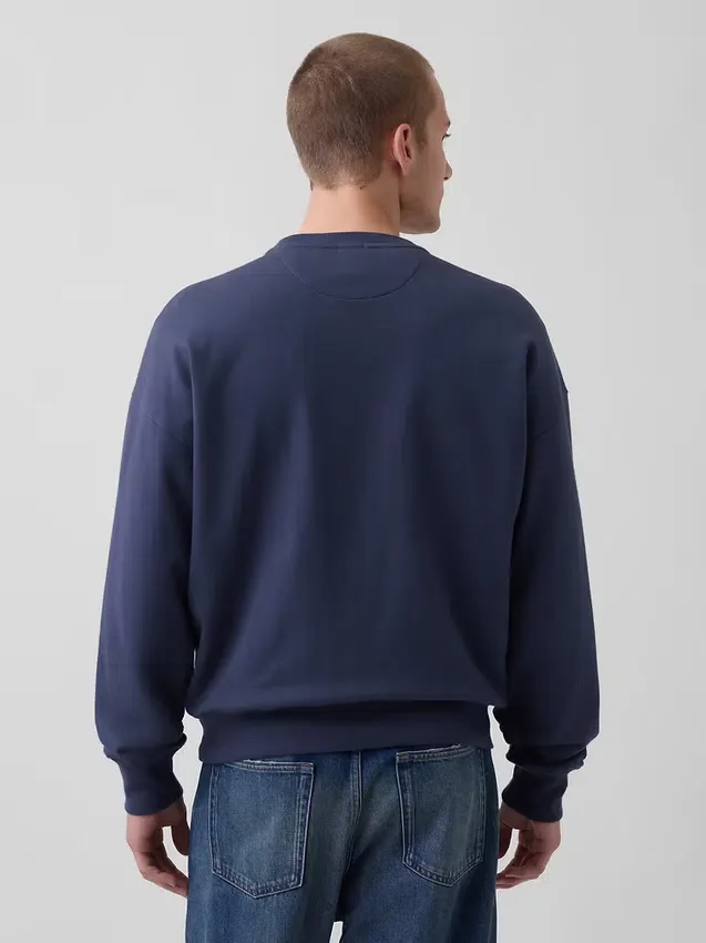Yetişkinler İçin Ağır Fransız Terli Oversized Sweatshirt