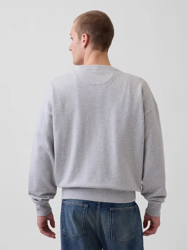 Yetişkinler İçin Ağır Fransız Terli Oversized Sweatshirt