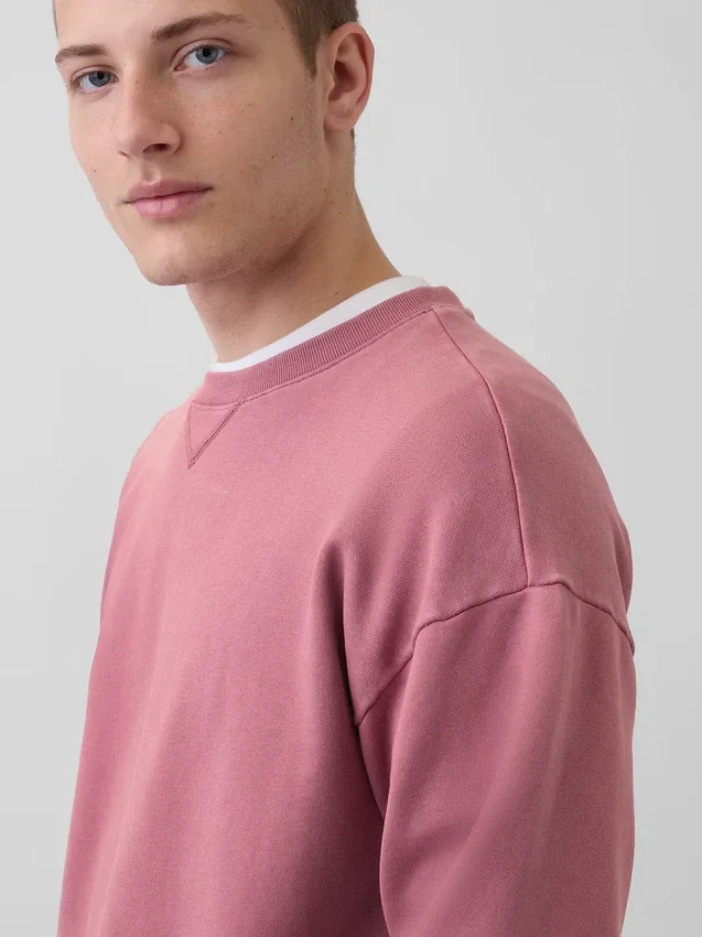 Yetişkinler İçin Ağır Fransız Terli Oversized Sweatshirt