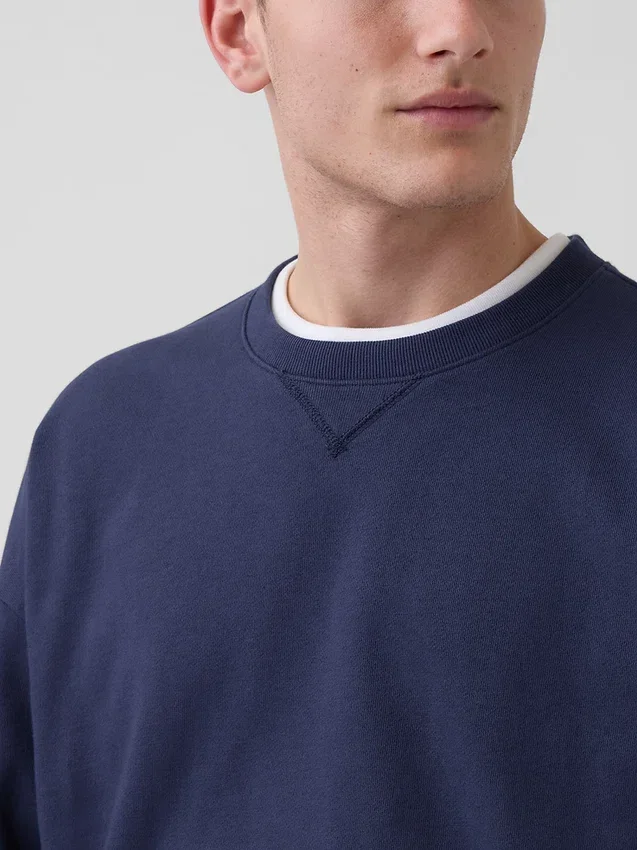 Yetişkinler İçin Ağır Fransız Terli Oversized Sweatshirt