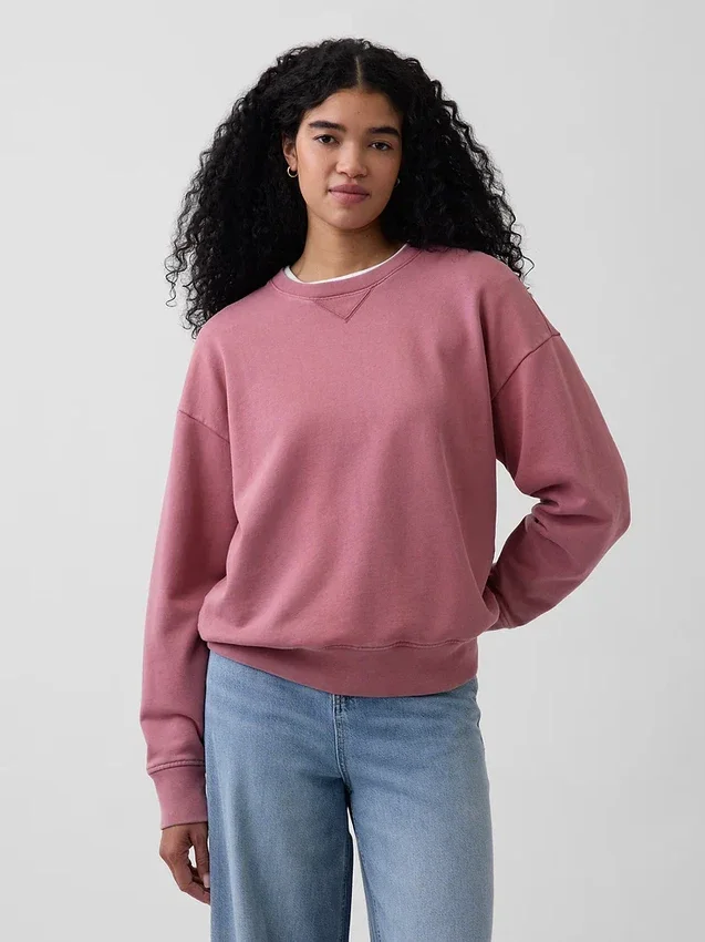 Yetişkinler İçin Ağır Fransız Terli Oversized Sweatshirt