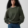 Yetişkinler İçin Ağır Fransız Terli Oversized Sweatshirt