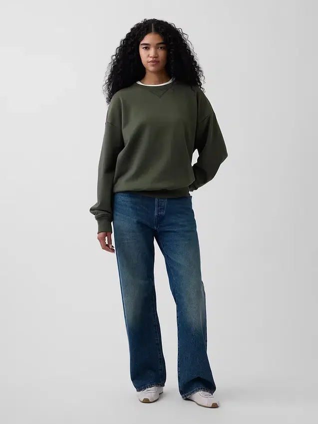 Yetişkinler İçin Ağır Fransız Terli Oversized Sweatshirt
