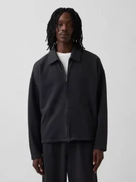 Yetişkinler İçin Ağır Kaliteli Oversized Fermuarlı Ceket