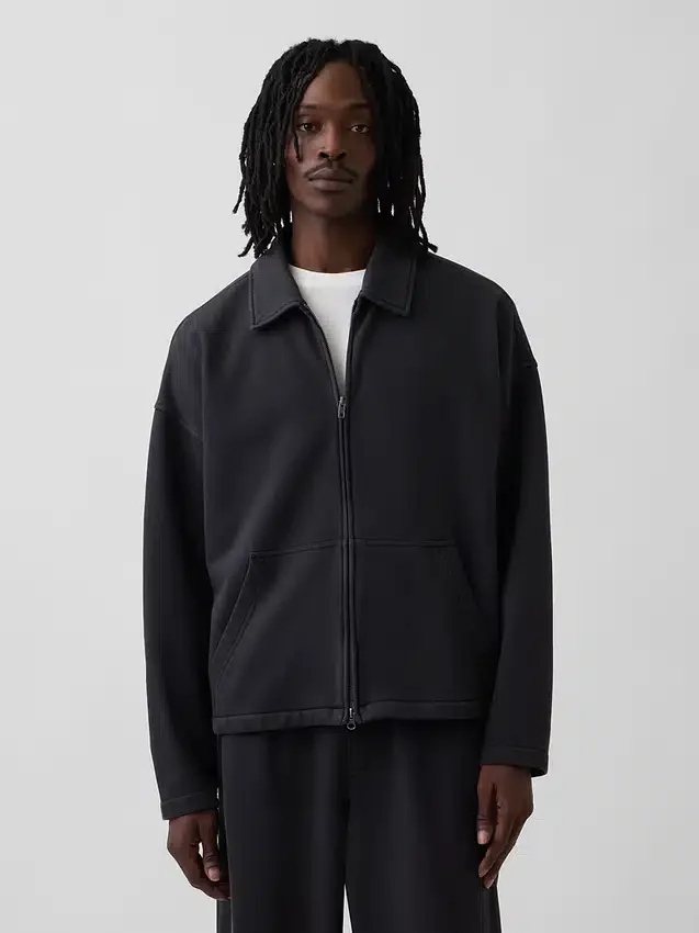 Yetişkinler İçin Ağır Kaliteli Oversized Fermuarlı Ceket