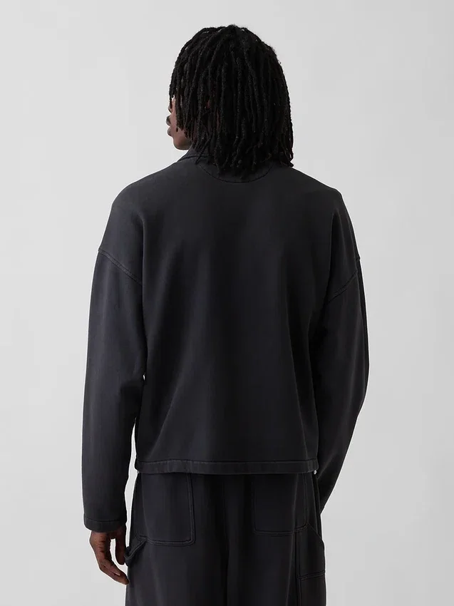 Yetişkinler İçin Ağır Kaliteli Oversized Fermuarlı Ceket