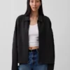 Yetişkinler İçin Ağır Kaliteli Oversized Fermuarlı Ceket