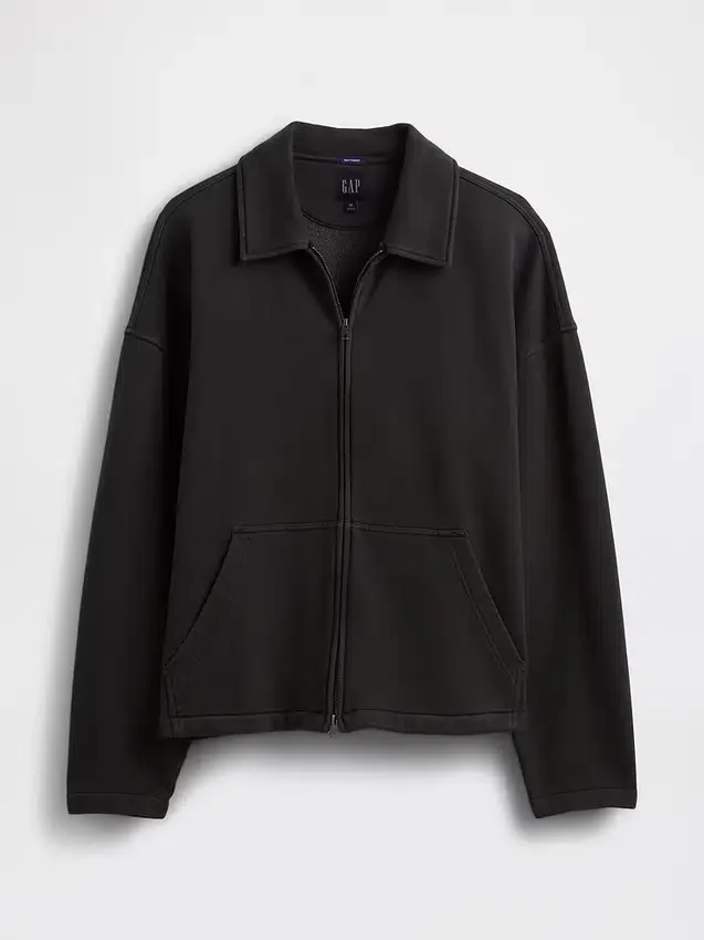 Yetişkinler İçin Ağır Kaliteli Oversized Fermuarlı Ceket