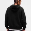 Yetişkinler İçin Ağır Kaliteli Oversized Fermuarlı Kapüşonlu Sweatshirt
