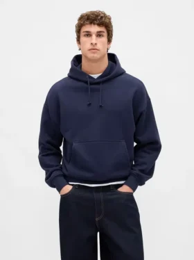 Yetişkinler İçin Ekstra Ağır Fransız Teri Kapüşonlu Sweatshirt