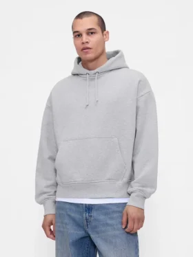 Yetişkinler İçin Ekstra Ağır Fransız Teri Kapüşonlu Sweatshirt