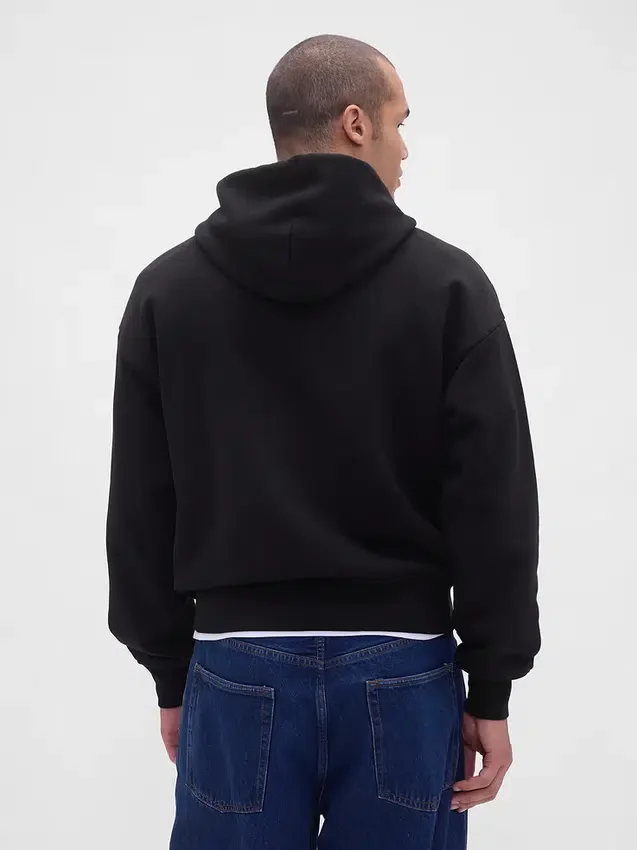 Yetişkinler İçin Ekstra Ağır Fransız Teri Kapüşonlu Sweatshirt