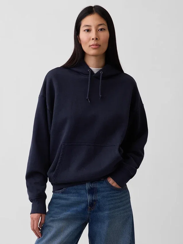Yetişkinler İçin Ekstra Ağır Fransız Teri Kapüşonlu Sweatshirt