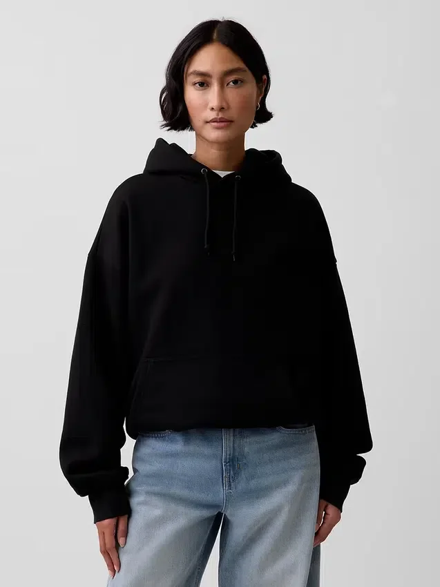 Yetişkinler İçin Ekstra Ağır Fransız Teri Kapüşonlu Sweatshirt