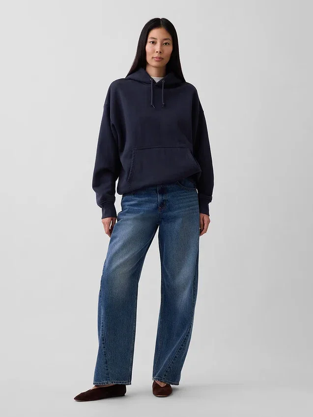 Yetişkinler İçin Ekstra Ağır Fransız Teri Kapüşonlu Sweatshirt