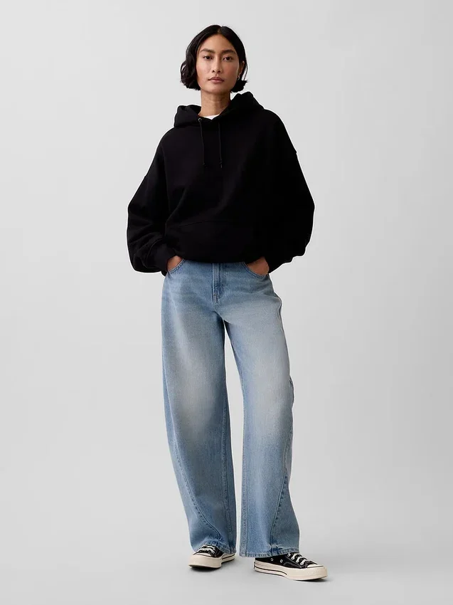 Yetişkinler İçin Ekstra Ağır Fransız Teri Kapüşonlu Sweatshirt