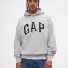 Yetişkinler İçin Ekstra Kalın Fransız Teri Oversize Logolu Kapüşonlu Sweatshirt