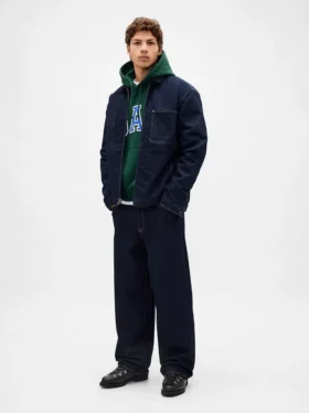 Yetişkinler İçin Ekstra Kalın Fransız Teri Oversize Logolu Kapüşonlu Sweatshirt